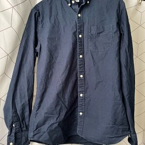 GAP Men's Navy Button-Down Shirt